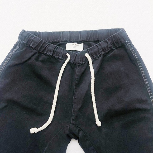 One Teaspoon Black Stretch Waist Drawstring Pants SZ XS - Picture 2 of 7